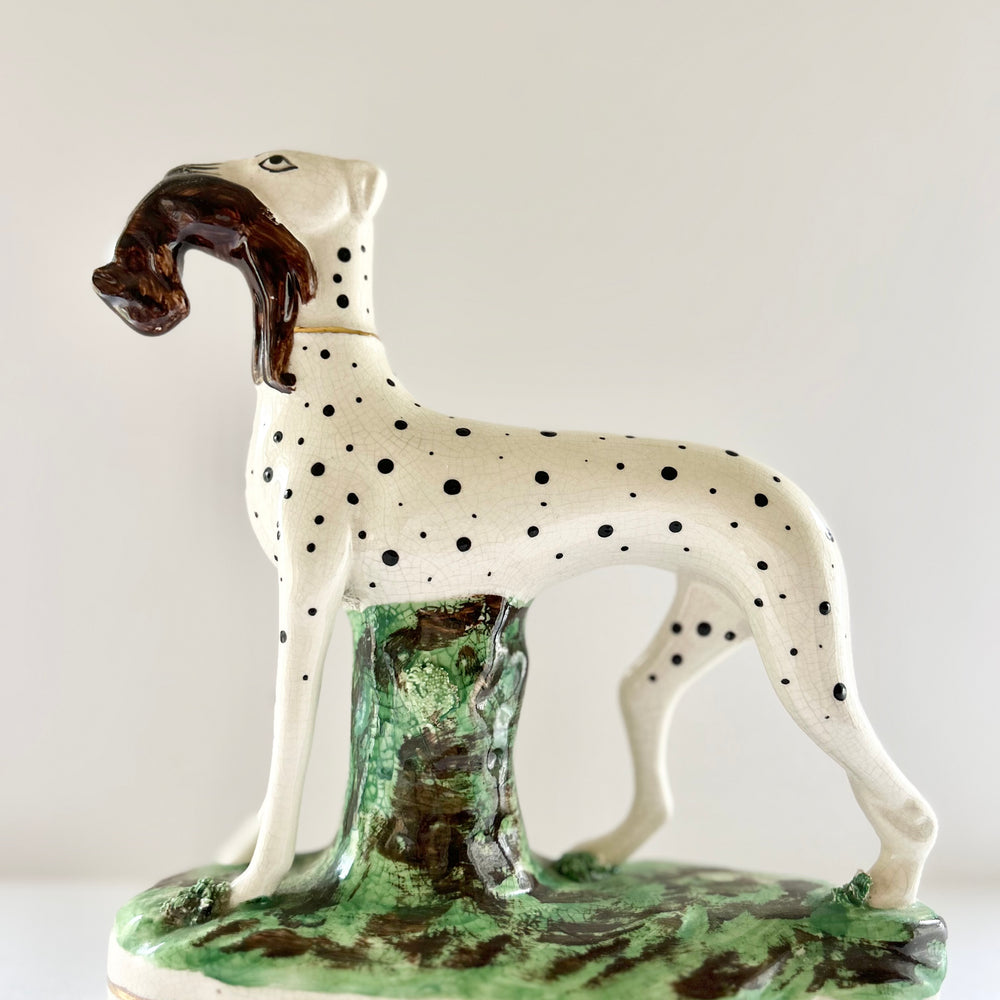 Staffordshire Hunting Dog Figurine, England