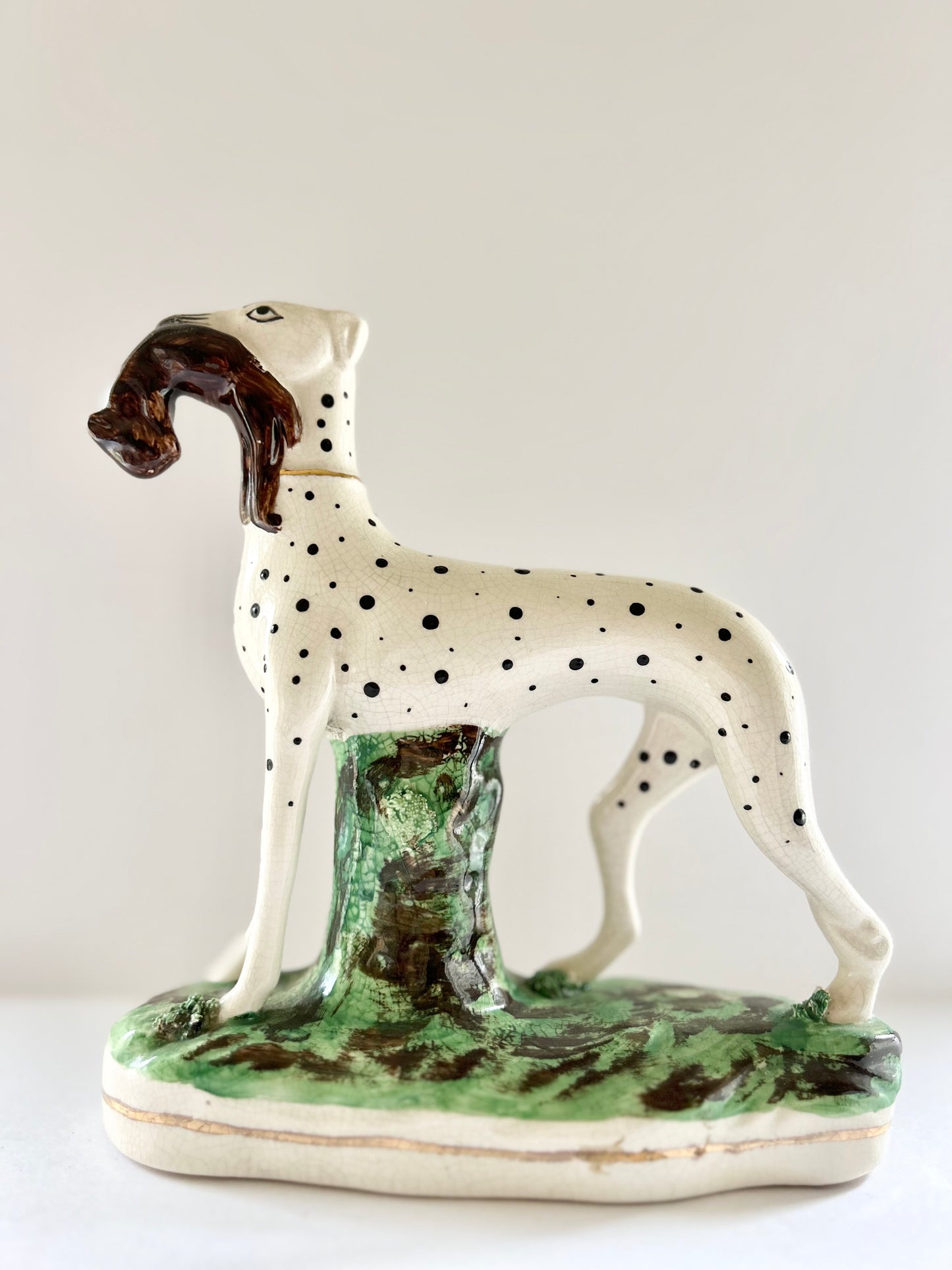 Staffordshire Hunting Dog Figurine, England