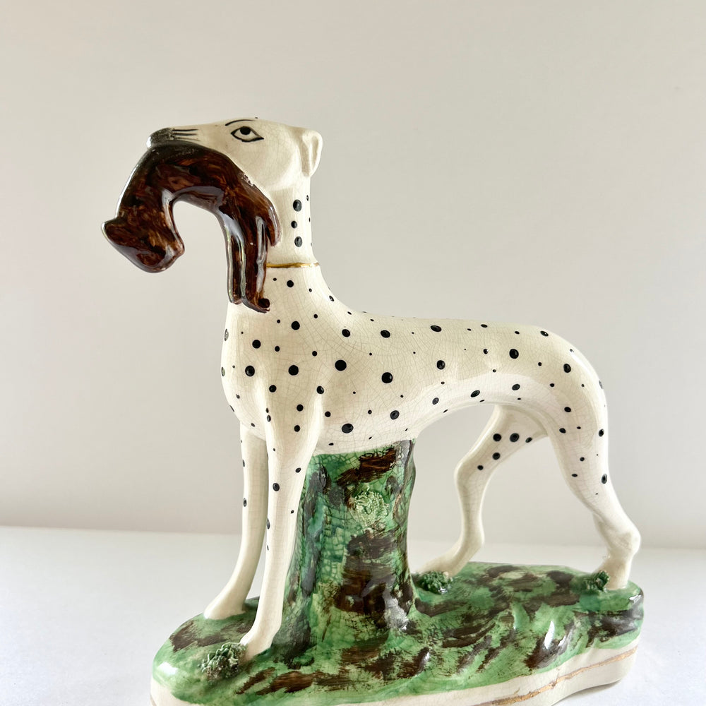 Staffordshire Hunting Dog Figurine, England