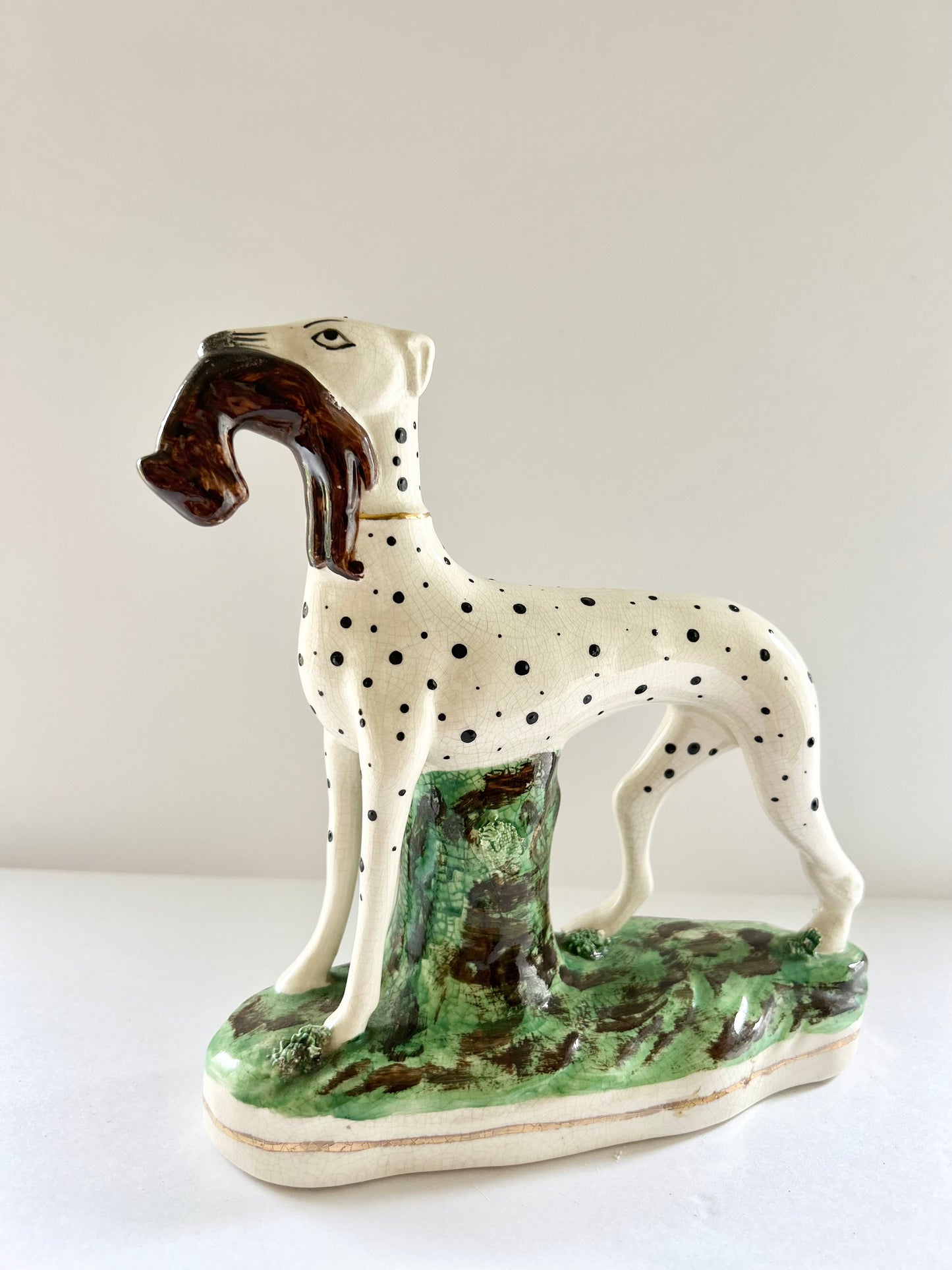 Staffordshire Hunting Dog Figurine, England