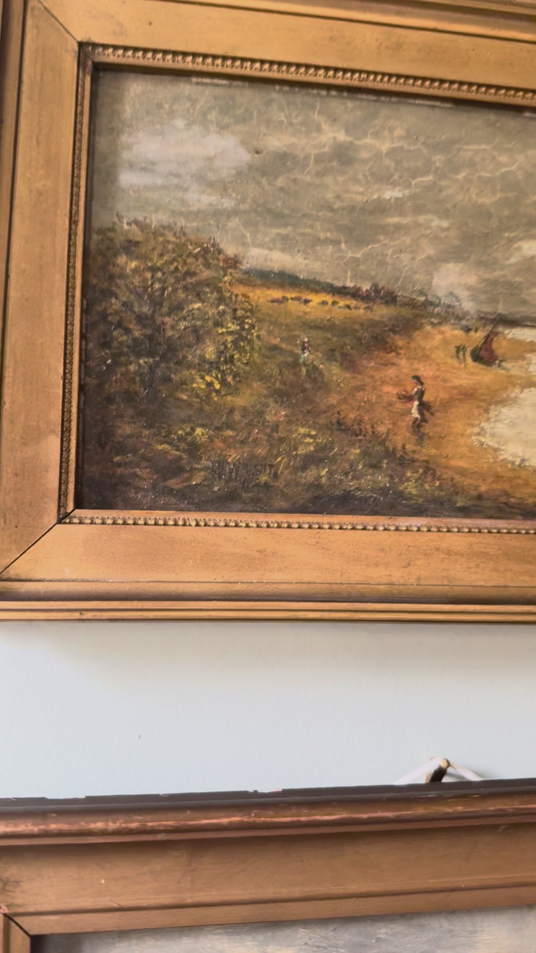 Pair of Scottish Seaside Oil Paintings, Circa 1890, Redkirk Point on the Solway Firth